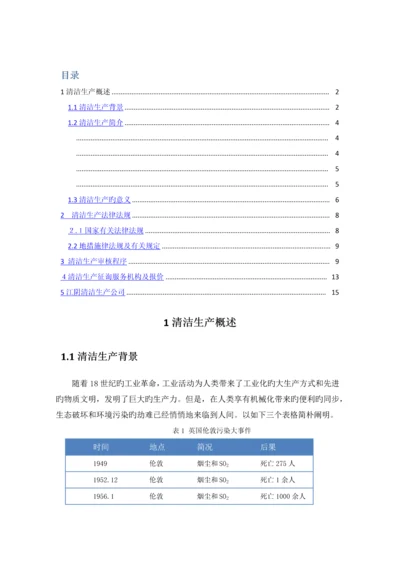 清洁生产-文献综述.docx