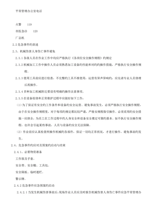 工厂应急全新预案汇总.docx