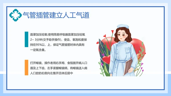 气管插管建立人工气道通用PPT课件模板
