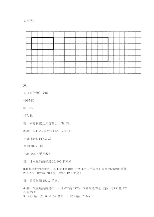 小学数学六年级下册竞赛试题含答案（模拟题）.docx