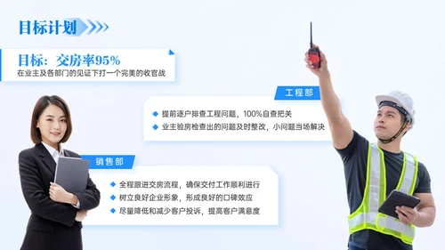 房地产建筑行业年终总结通用PPT模板