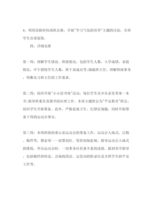 精编实习班主任个人工作参考计划范文.docx