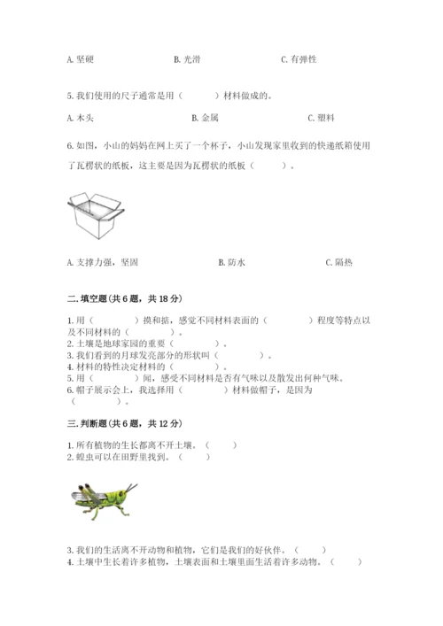 教科版科学二年级上册《期末测试卷》（真题汇编）.docx