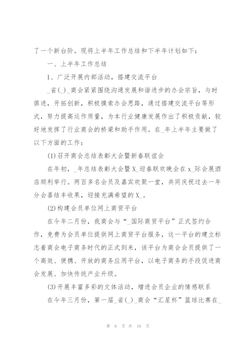 年中工作总结与下半年工作计划.docx