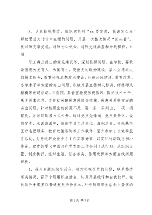 事业单位党支部开展主题教育的指导方案.docx