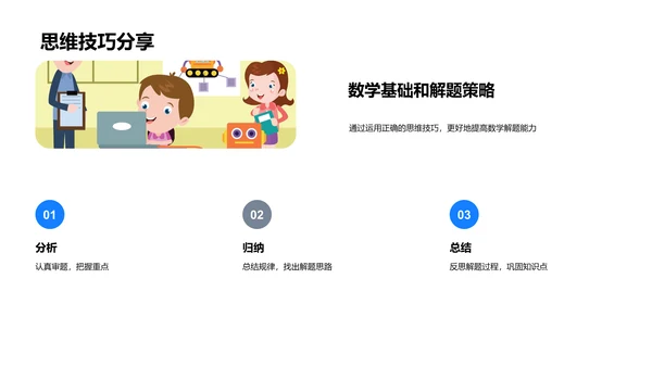 数学解题乐园PPT模板