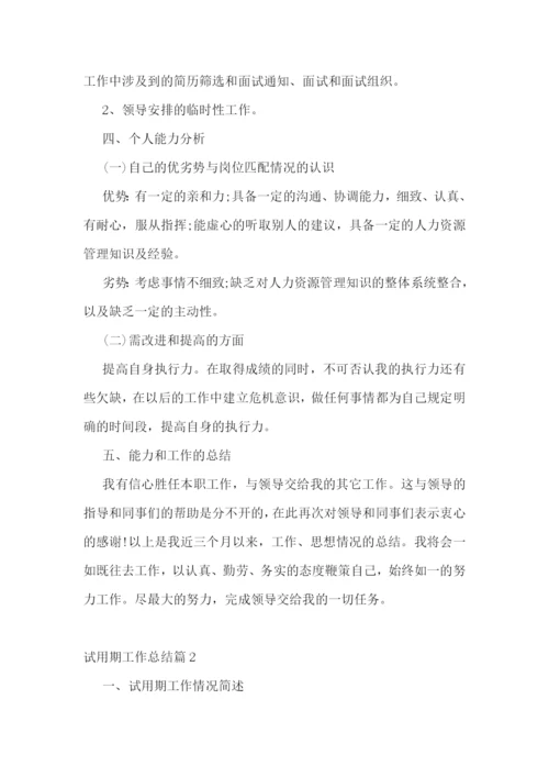 试用期工作总结(通用10篇).docx