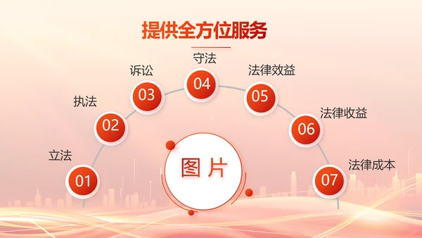 红色大气乡镇法律援助动态PPT