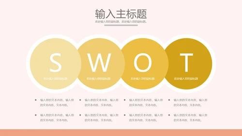 SWOT分析关系图合集PPT模板