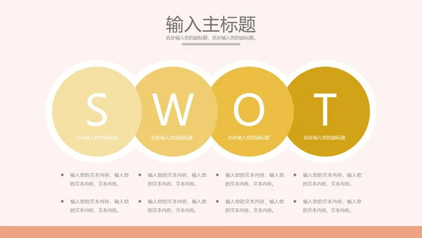 SWOT分析关系图合集PPT模板