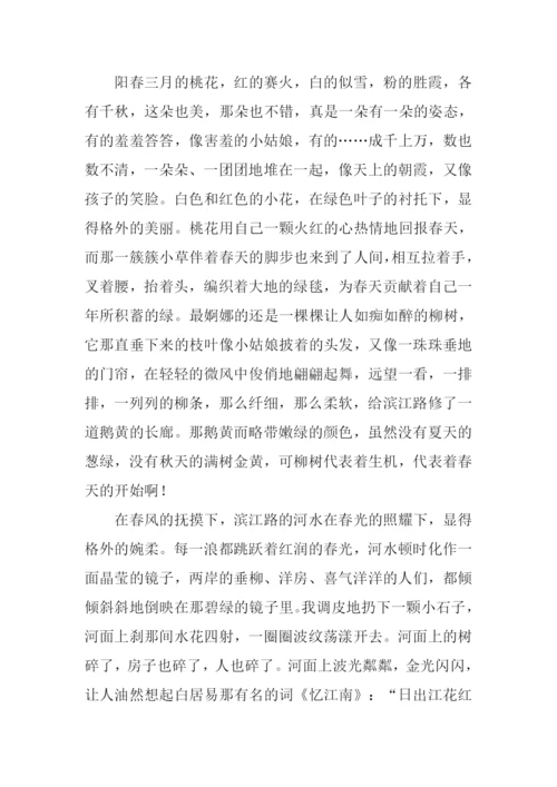 以春天为主题的作文.docx