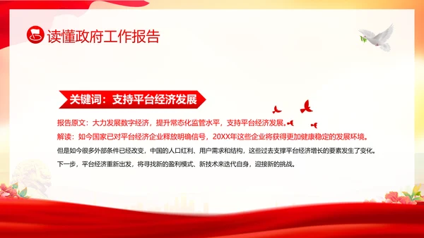 学习全国两会工作报告全国两会政府工作报告PPT课件