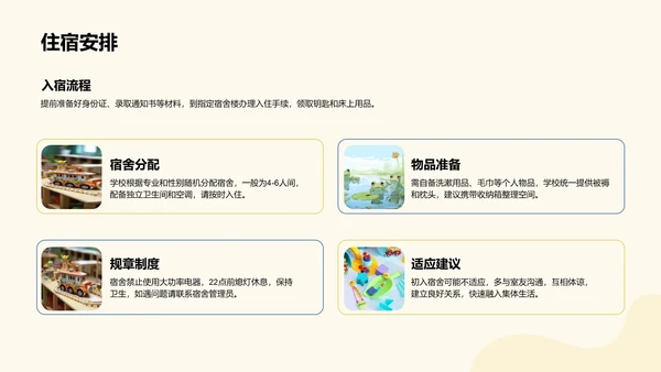 欢迎新同学入学须知PPT模板