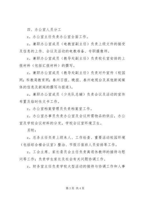 珠明校区办公室工作计划.docx