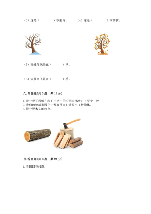 教科版科学二年级上册《期末测试卷》【考点精练】.docx