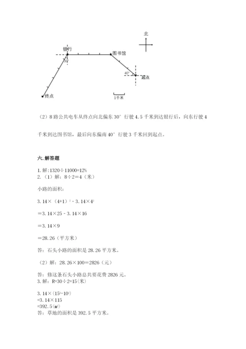 小学数学六年级上册期末卷附参考答案【精练】.docx