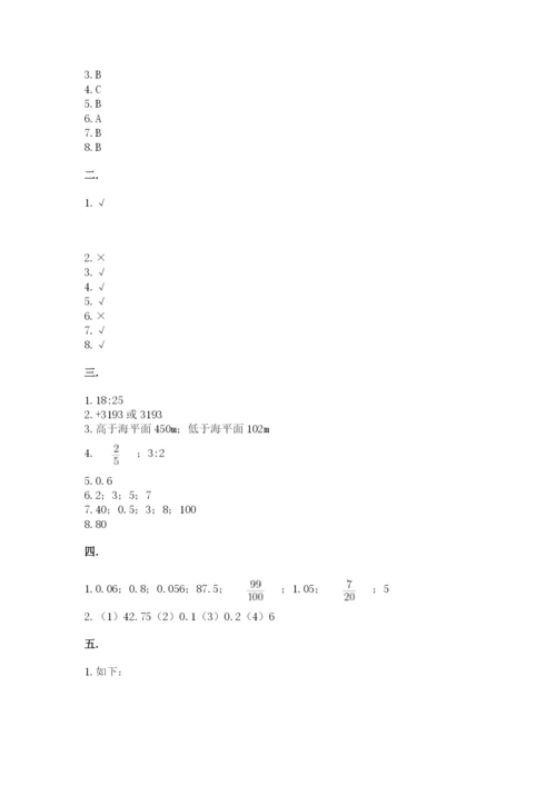 苏教版数学六年级下册试题期末模拟检测卷有答案.docx