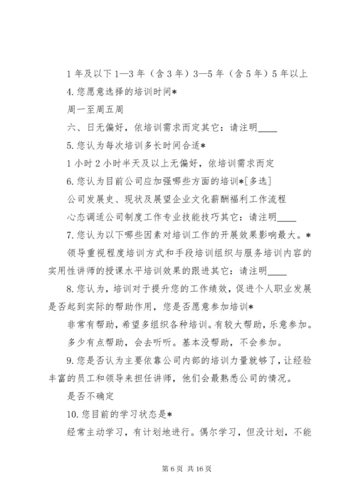 培训需求调查表.docx