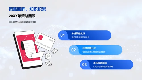 年度财务策略报告PPT模板
