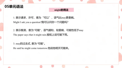 Unit9 Can you come to my party单元复习课件【人教（2024秋）八上英语