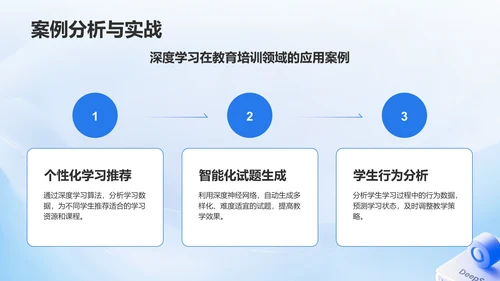 蓝色3D风DeepSeek入门教程与常见问题解答PPT模板