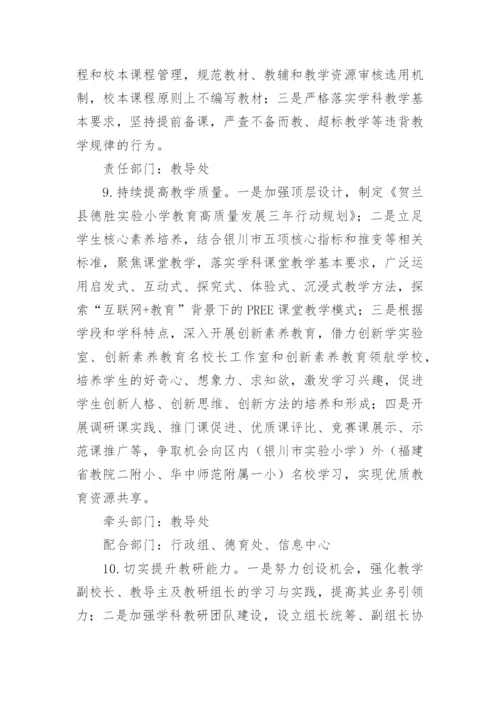 小学提升教育教学质量管理方案.docx