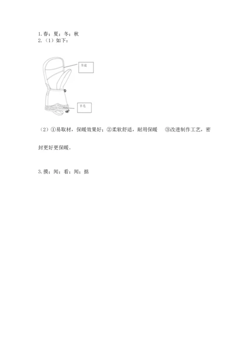 教科版科学二年级上册《期末测试卷》（考点精练）.docx
