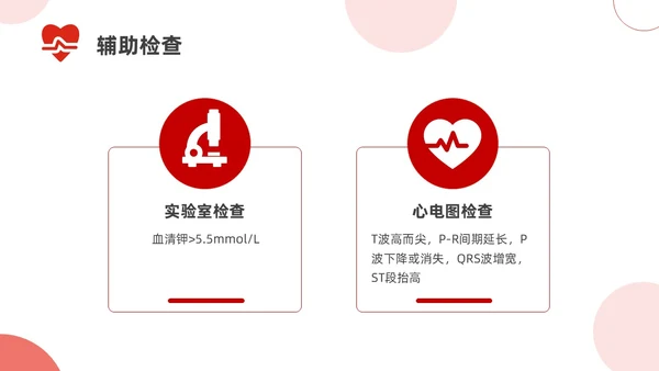 红色简约高钾血症病人的护理医疗课件医护人员培训PPT课件模板