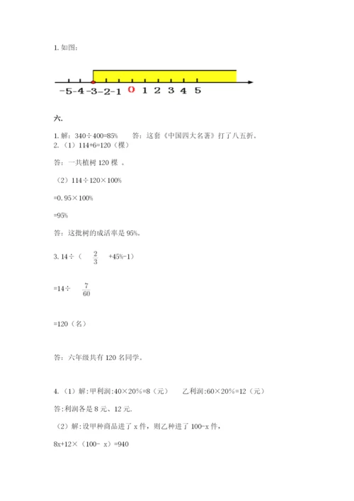 河南省【小升初】2023年小升初数学试卷精品加答案.docx