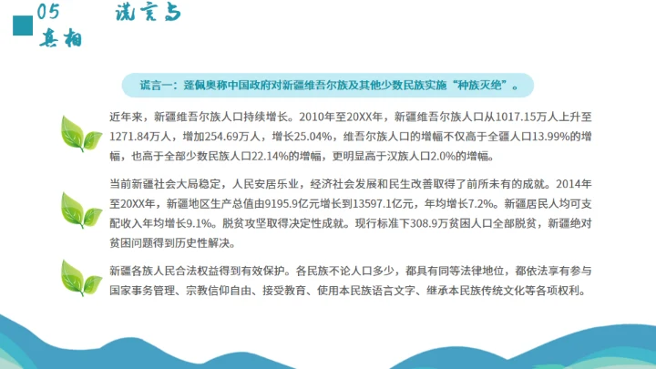 少数民族维吾尔族介绍通用PPT模板