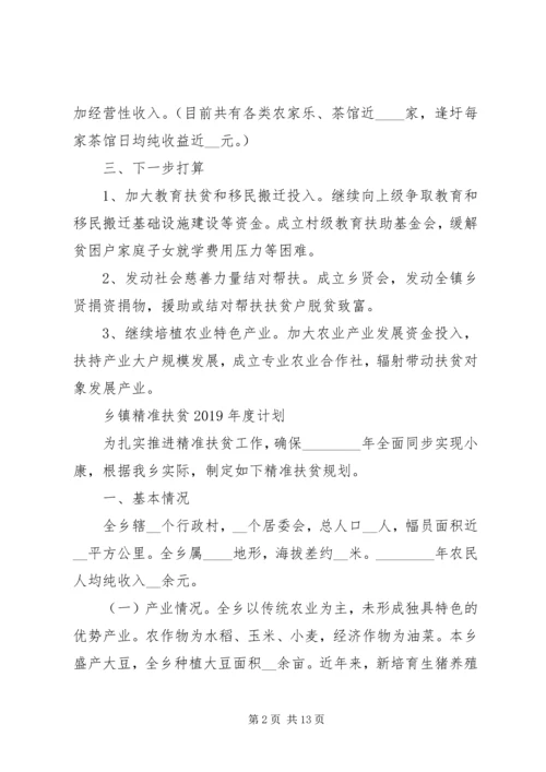 乡镇精准扶贫某年度计划.docx