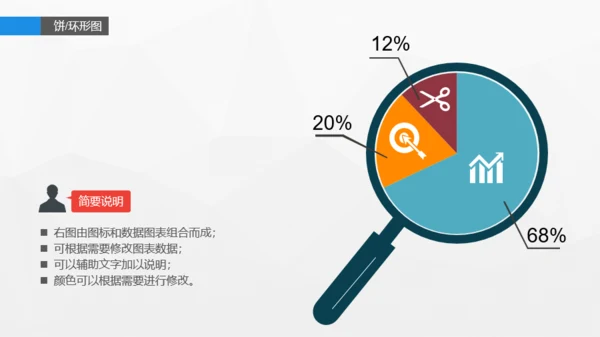 蓝色信息图表精选PPT案例