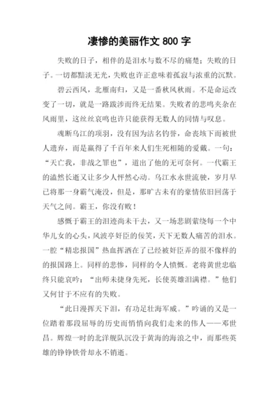 凄惨的美丽作文800字.docx