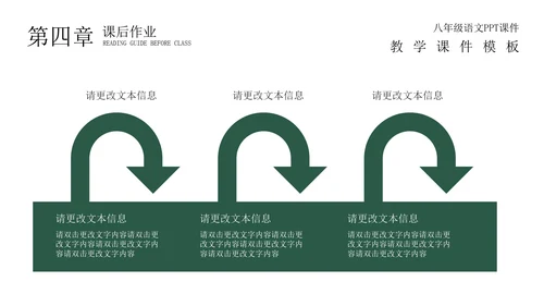 绿色黑板场景教学PPT模板
