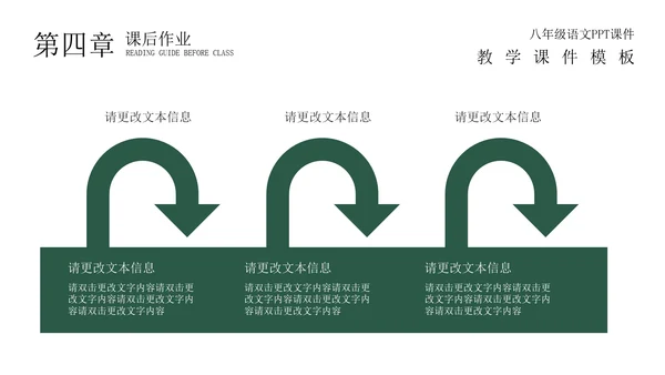 绿色黑板场景教学PPT模板