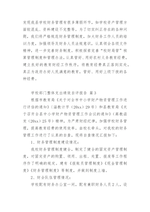 学校部门整体支出绩效自评报告.docx