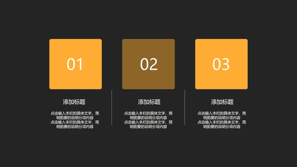 深色黑黄商务工作总结汇报PPT模板