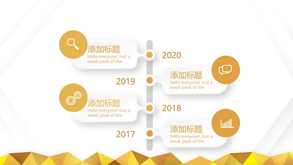 金色简约大方银行工作总结汇报通用动态PPT模板