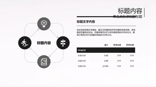 黑白开场音乐演唱会乐队ppt动态模板