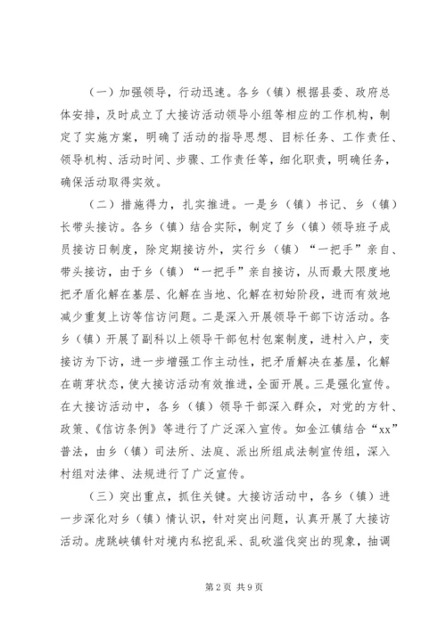 大接访活动督查情况调研报告.docx