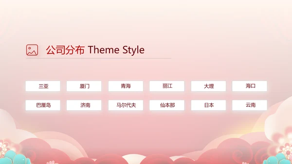 红色喜庆公司联欢晚会年终总结PPT动态模板