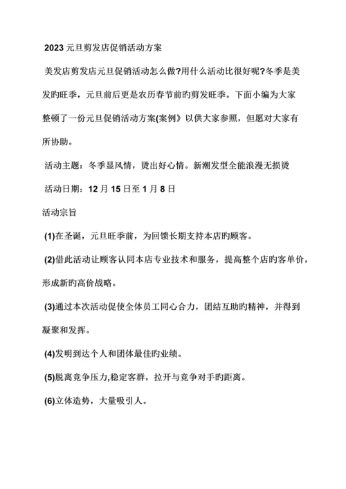 发廊双活动方案.docx