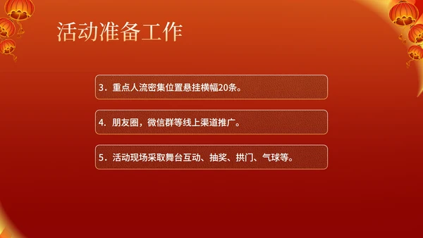 红色中国风喜庆元旦节日促销方案PPT模板