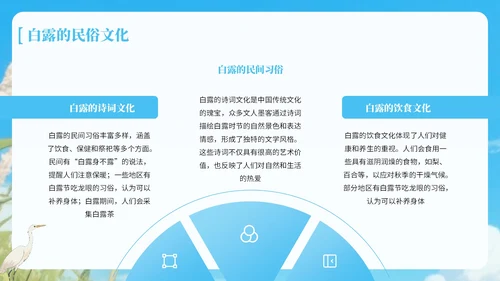 蓝绿色中国风白露节气知识宣传PPT