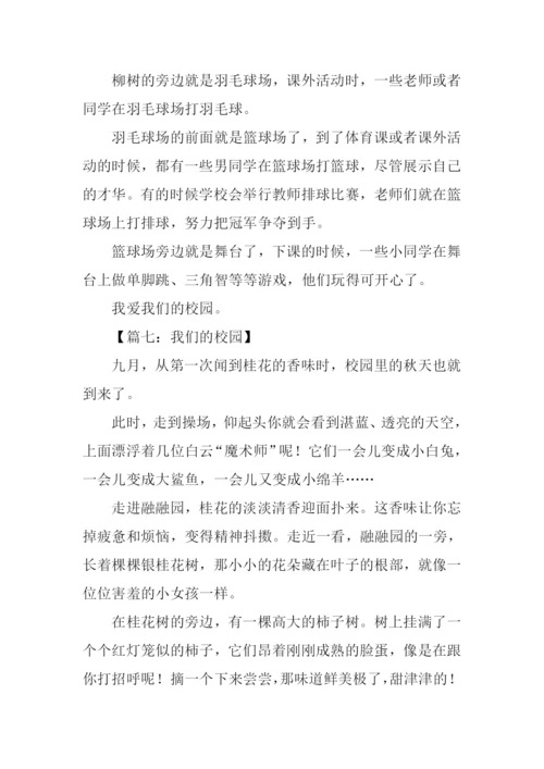 我们的校园作文300字.docx