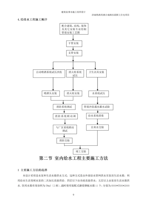 建筑给排水施工组织设计范本.docx