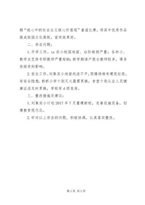 小学XX年XX年春季开学工作专项督查报告.docx