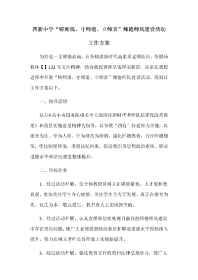 师德师风建设活动专业方案.docx