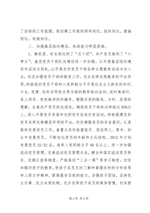 乡镇小集镇管理汇报材料.docx