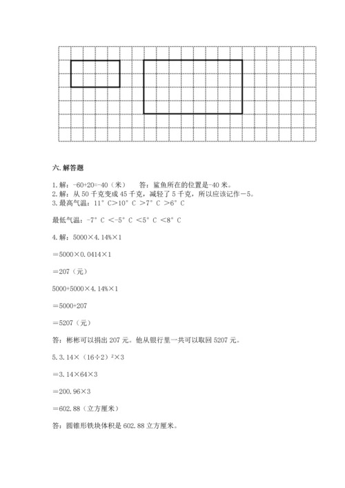 小学数学试卷六年级下册期末测试卷及完整答案【易错题】.docx